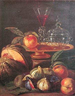 Cristoforo Munari Vases Glass and Fruit Germany oil painting art
